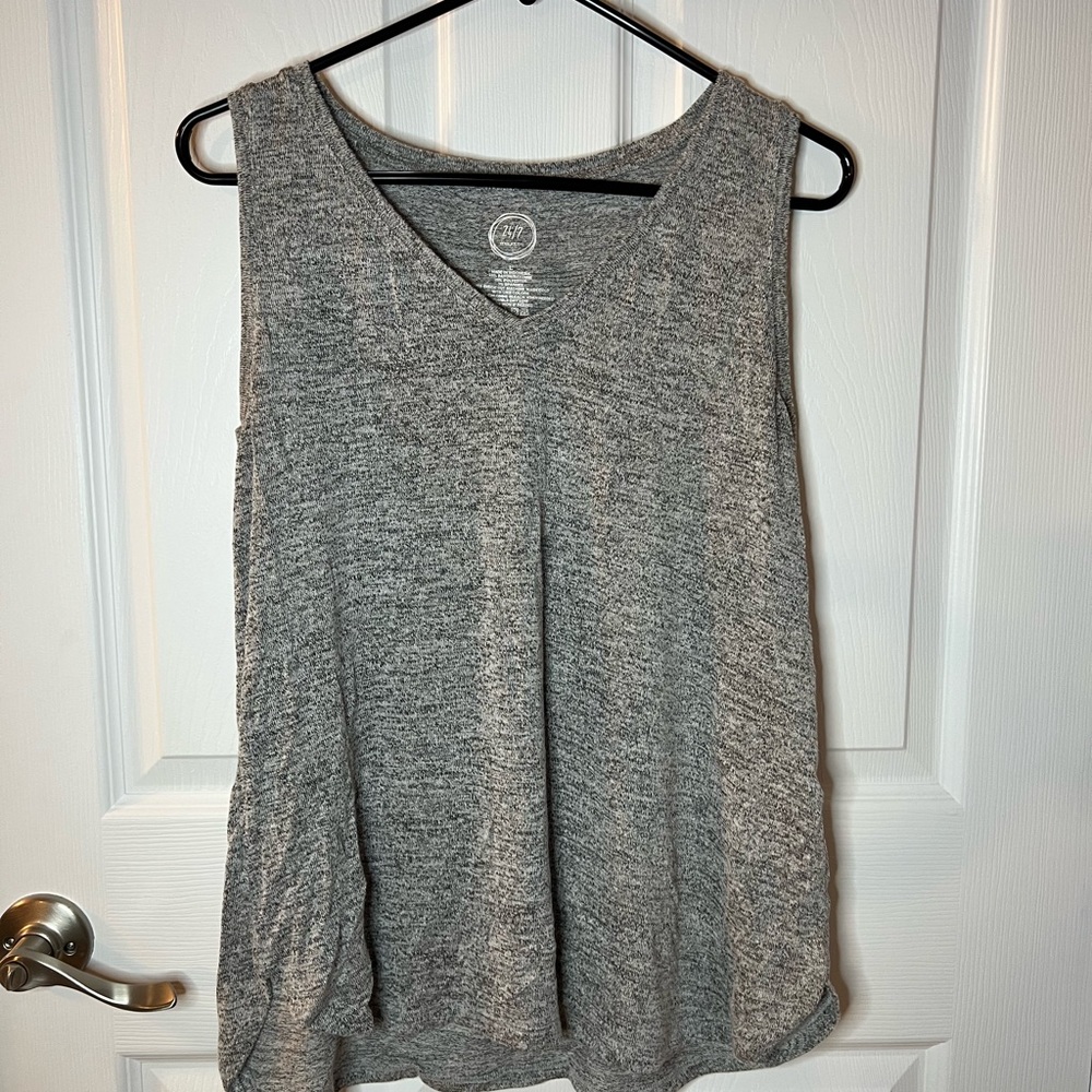 Maurice’s Women’s 24/7 Large Gray Sweater Tank Top